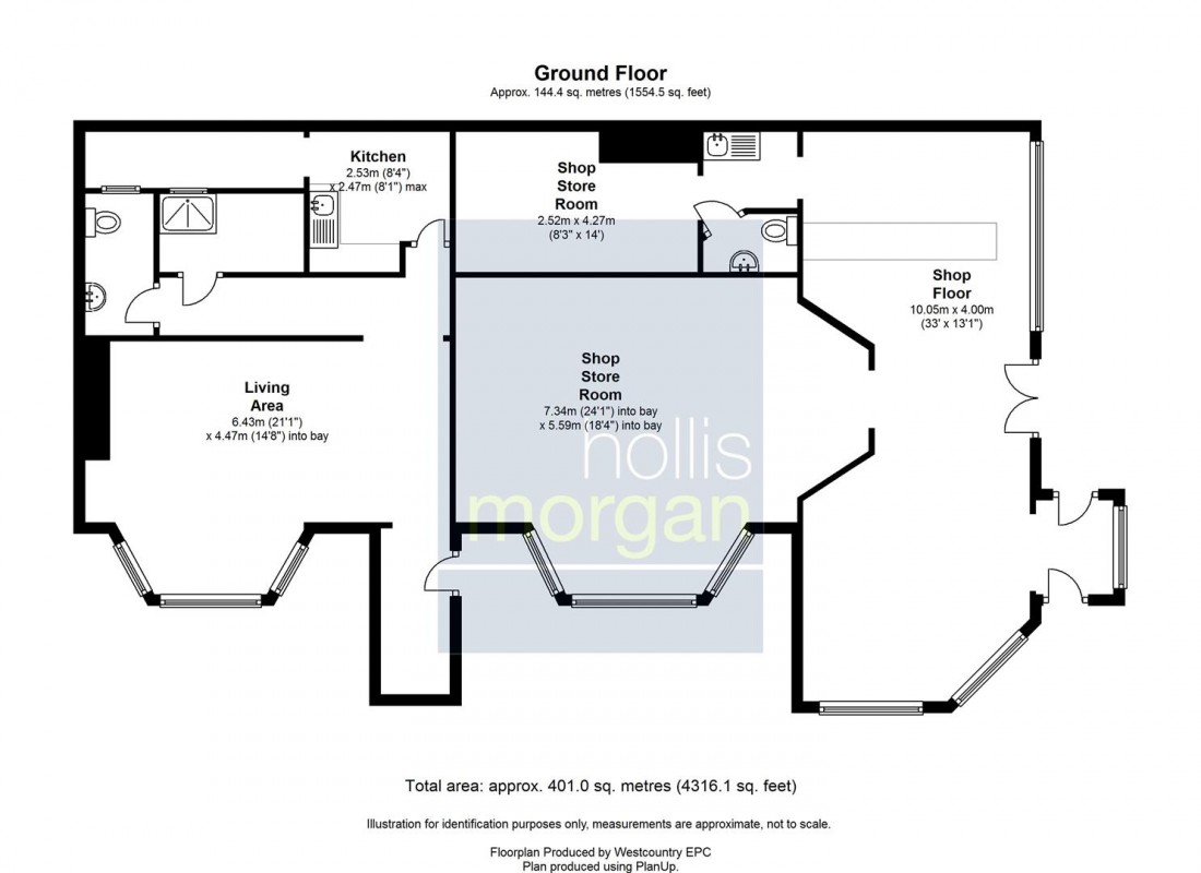 Floorplan for 2 Victoria Square, Weston-Super-Mare