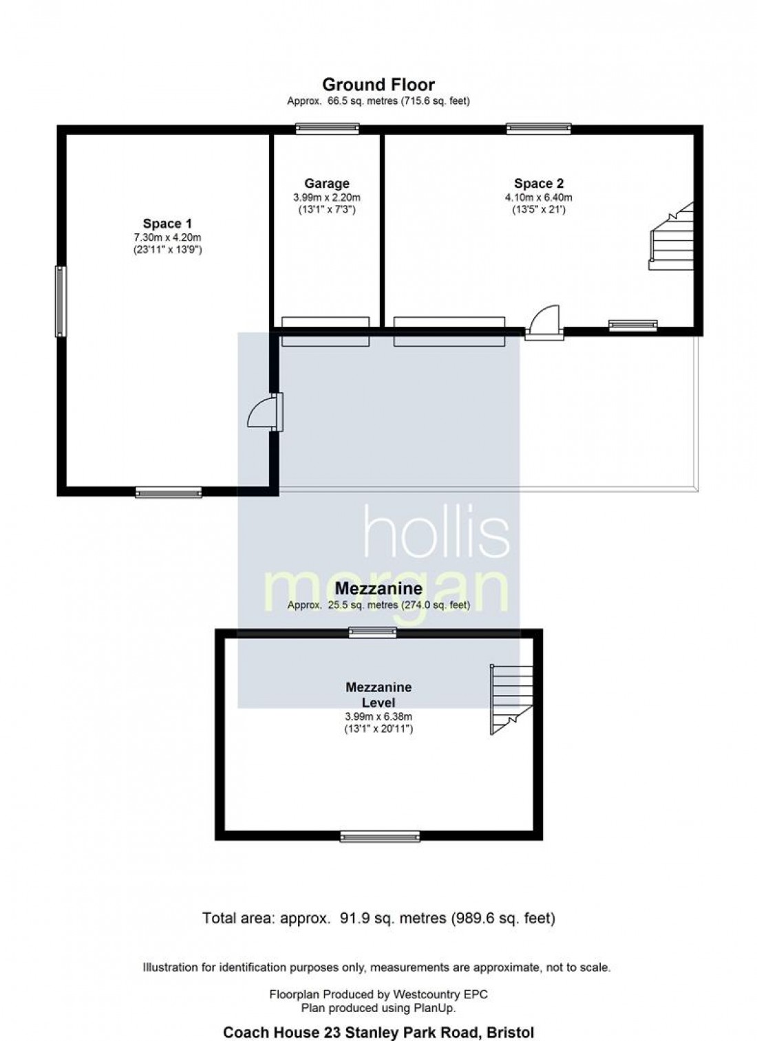 Floorplan for The Coach House @ Stanley Park Road, Staple Hill, Bristol