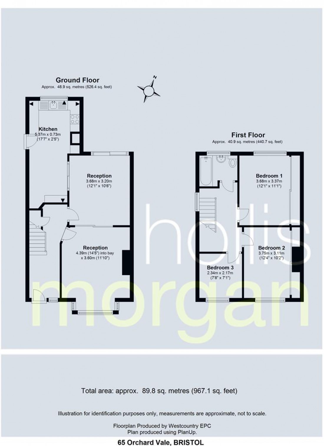 Floorplan for Orchard Vale, Kingswood, Bristol