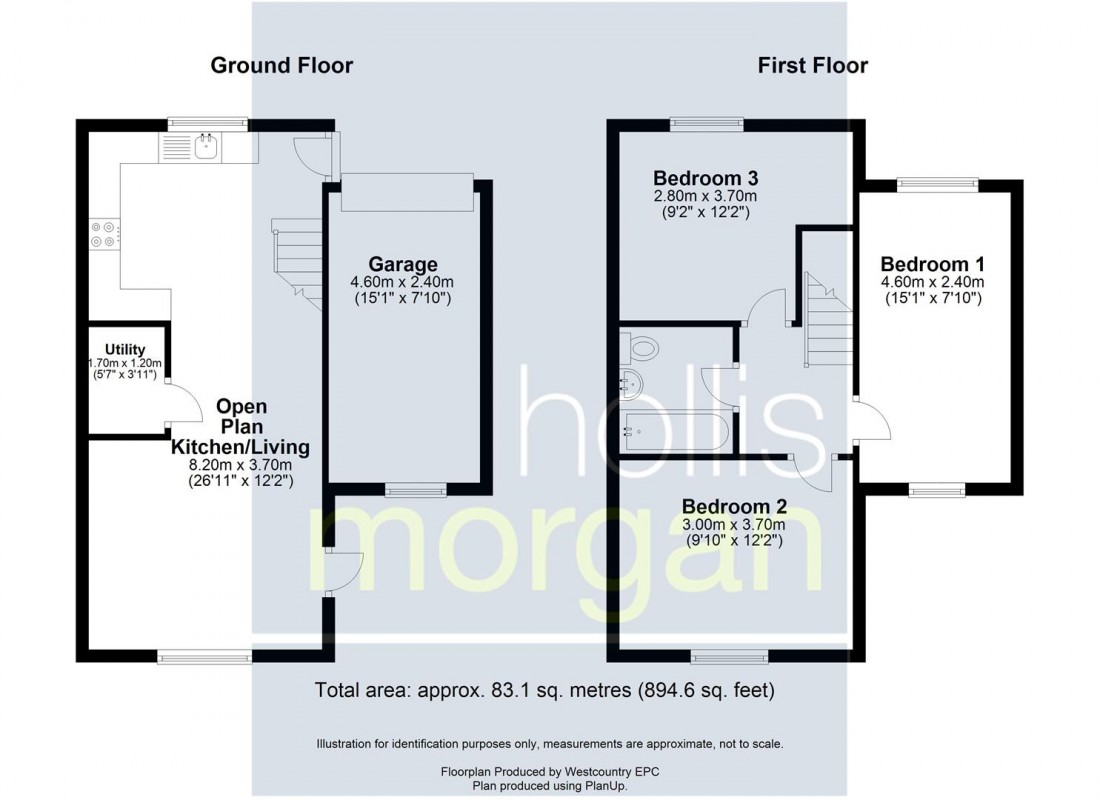 Floorplan for REDUCED PRICE FOR AUCTION - TOTTERDOWN