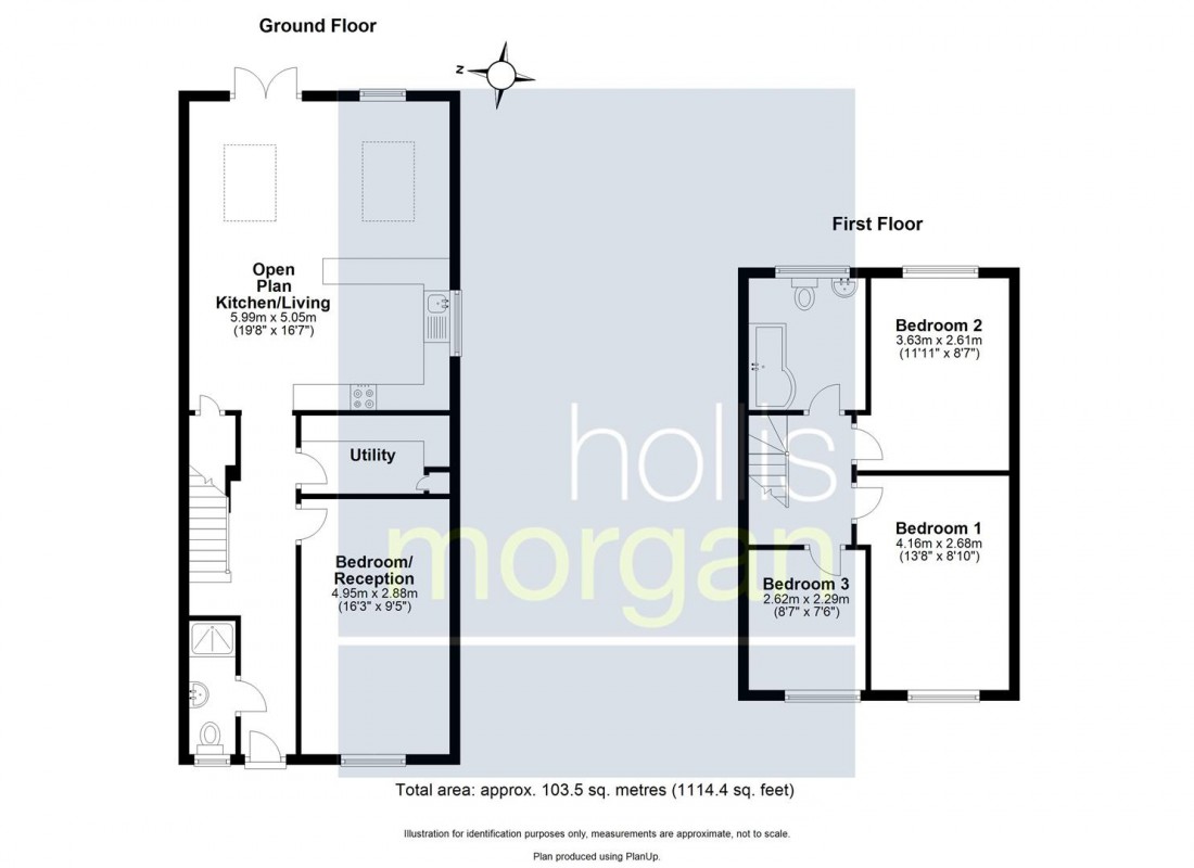 Floorplan for MODERN END OF TERRACE | BS14