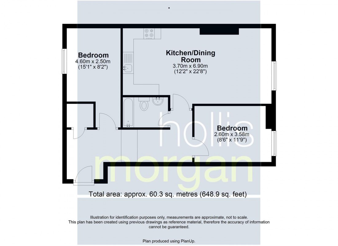 Floorplan for TENANTED FLAT | MIDSOMER NORTON
