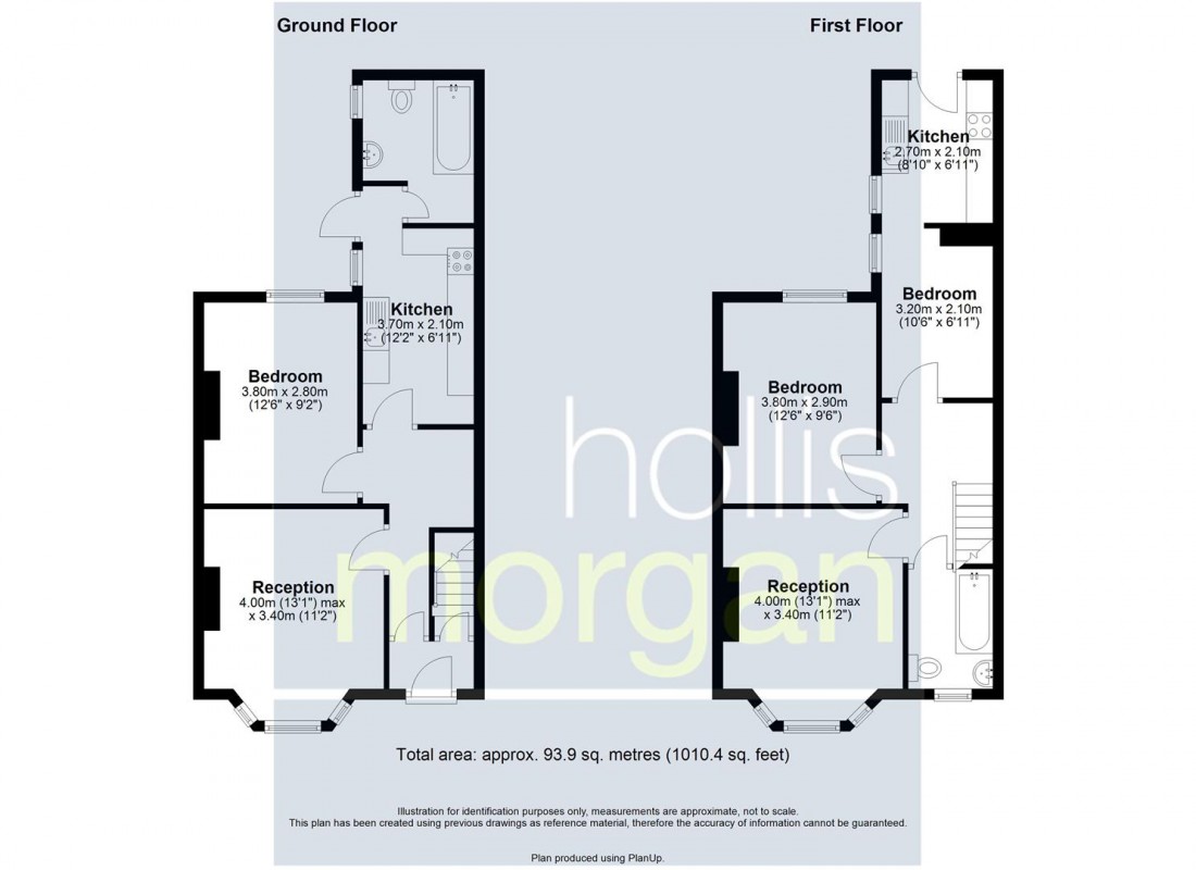 Floorplan for 2 X FLATS | ARNOS VALE