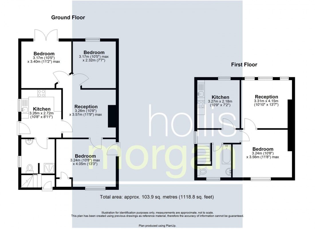 Floorplan for 2 x FLATS | BEDMINSTER