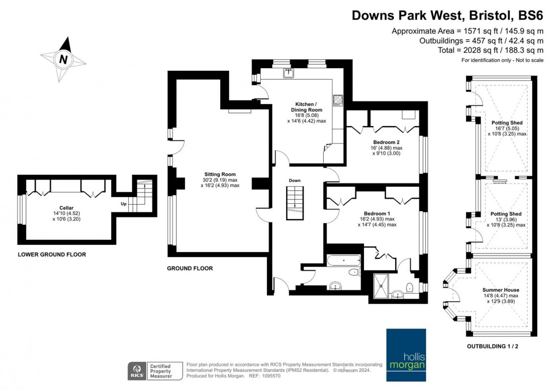 Floorplan for Downs Park West, Westbury Park