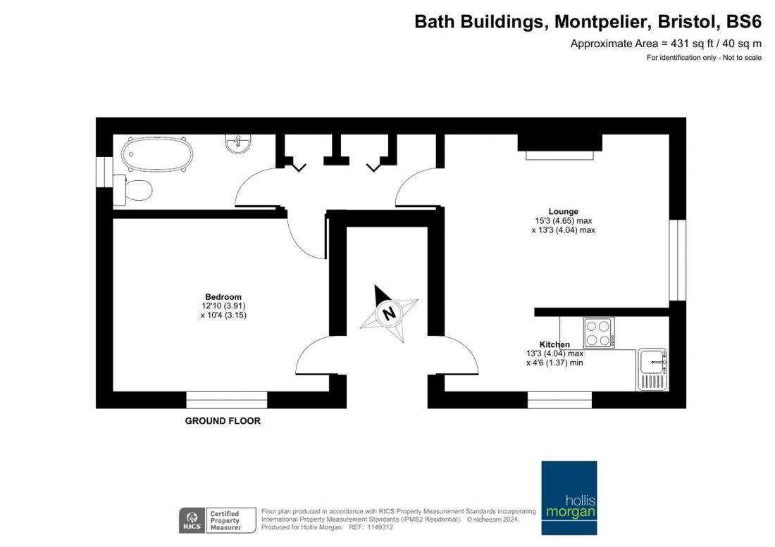 Floorplan for Bath Buildings, Montpelier