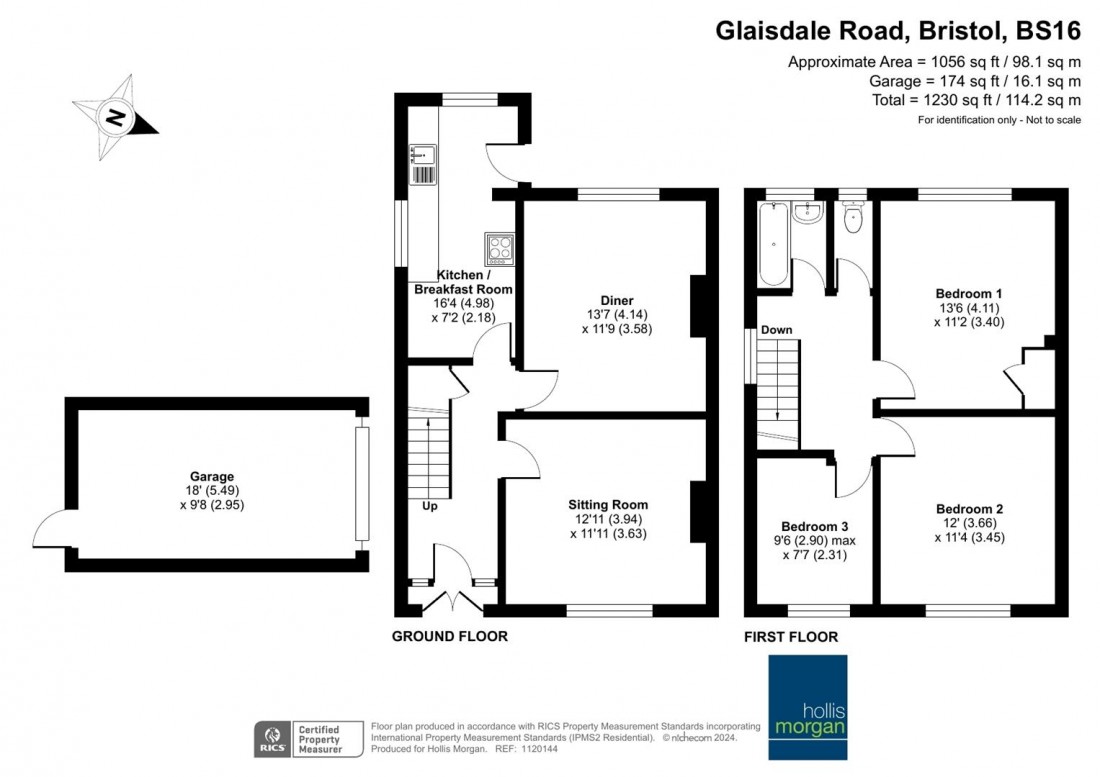 Floorplan for Glaisdale Road, Fishponds