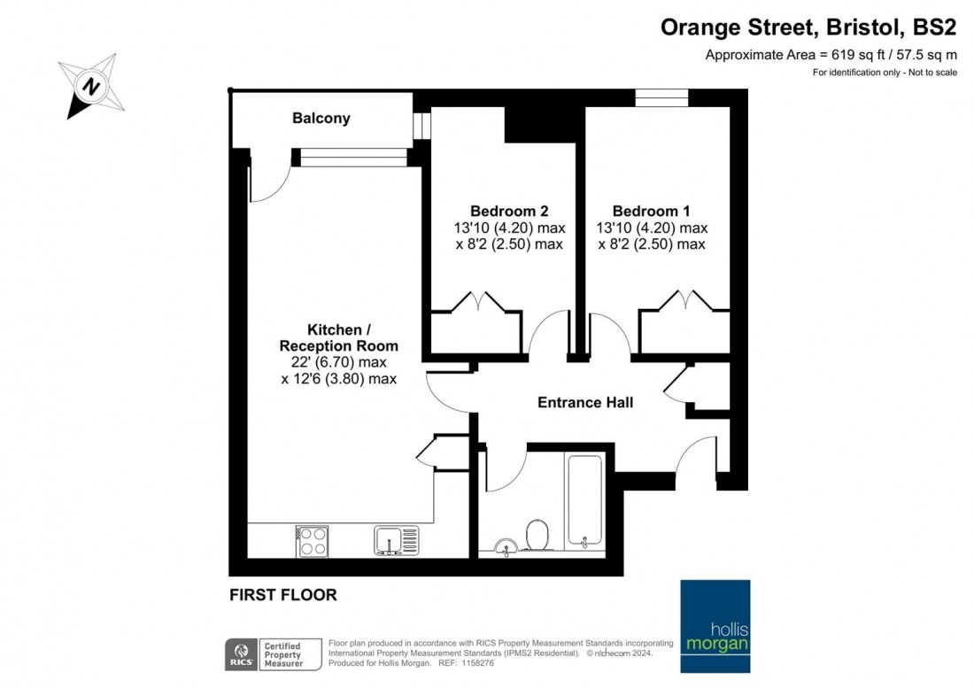 Floorplan for Orange Street, St Pauls