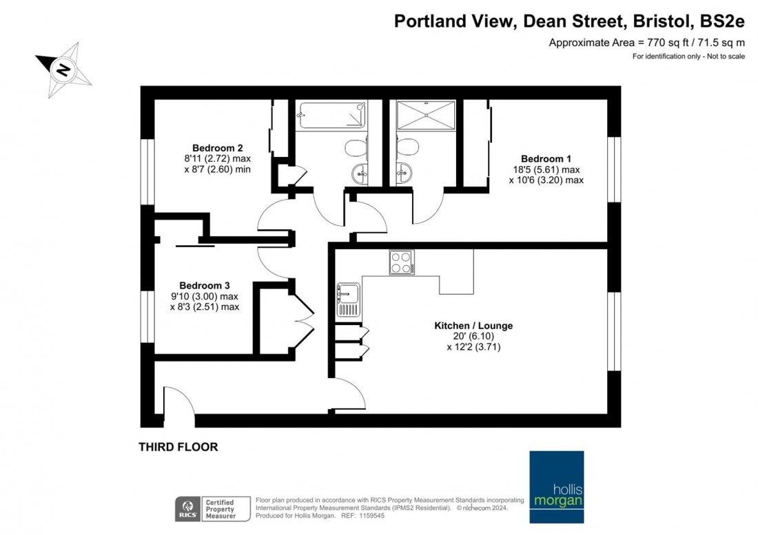 Floorplan for Dean Street, Bristol