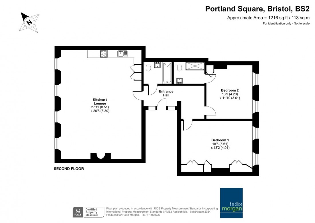 Floorplan for Portland Square, Bristol