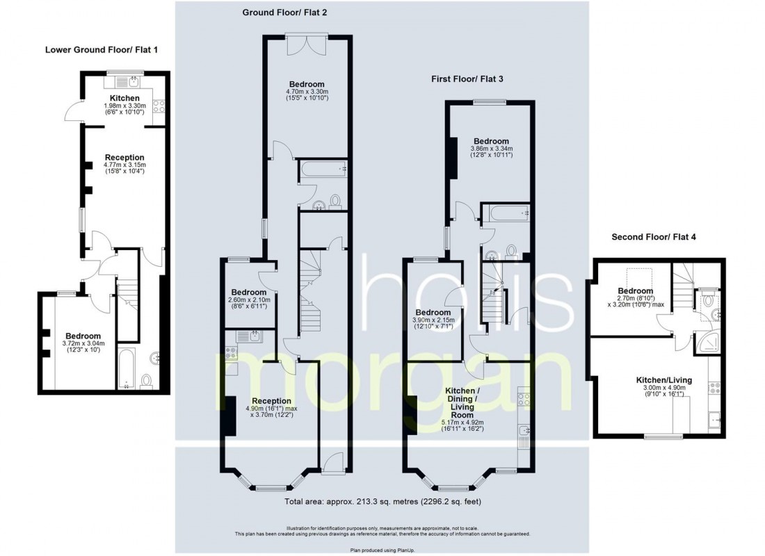 Floorplan for FREEHOLD BLOCK OF FLATS | REDLAND