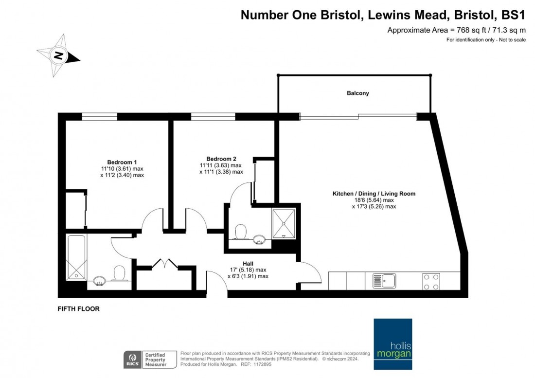 Floorplan for Lewins Mead, Bristol