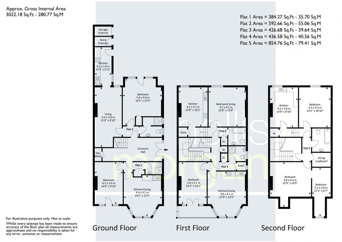 Floorplan for FREEHOLD BLOCK FLATS | REDLAND