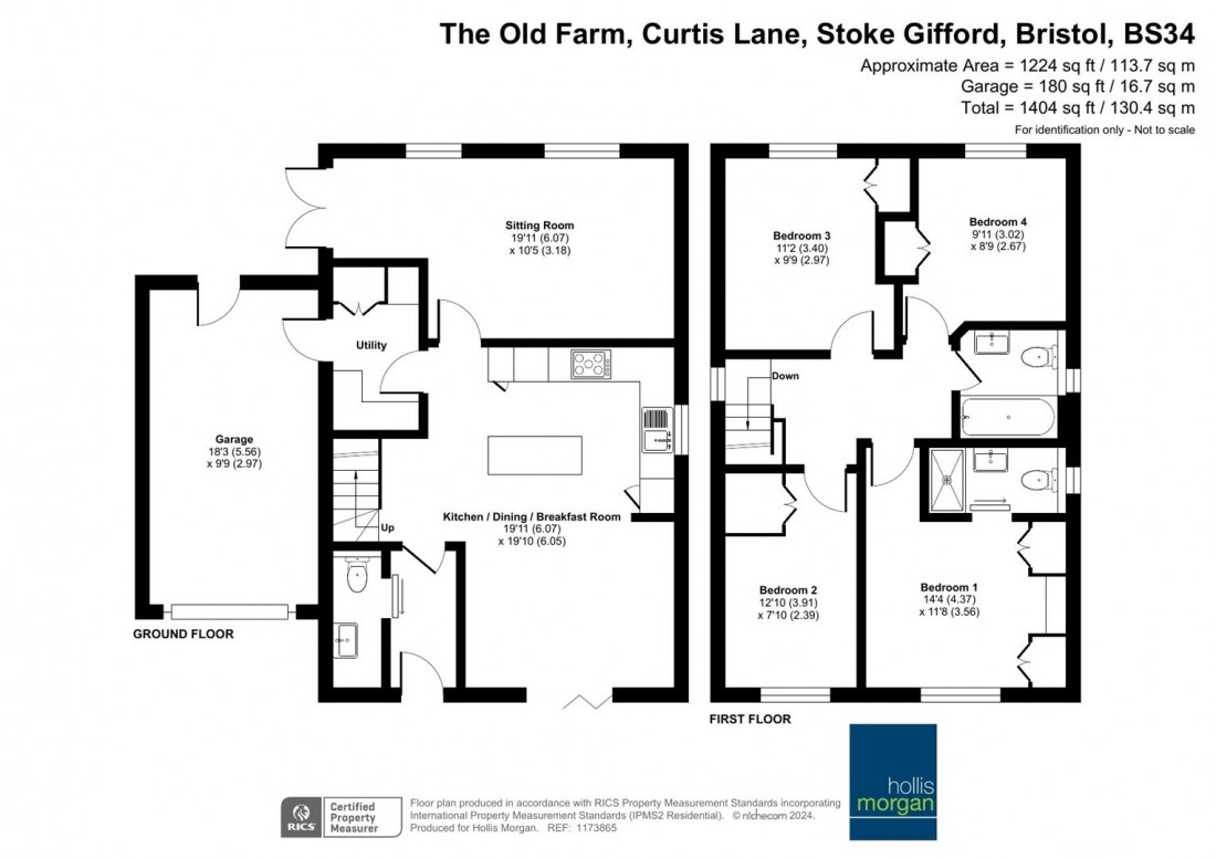 Floorplan for Curtis Lane, Stoke Gifford