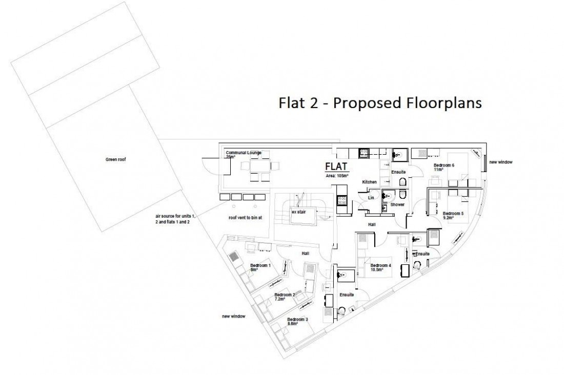 Floorplan for 18 BED HMO | £167k pa | BS5