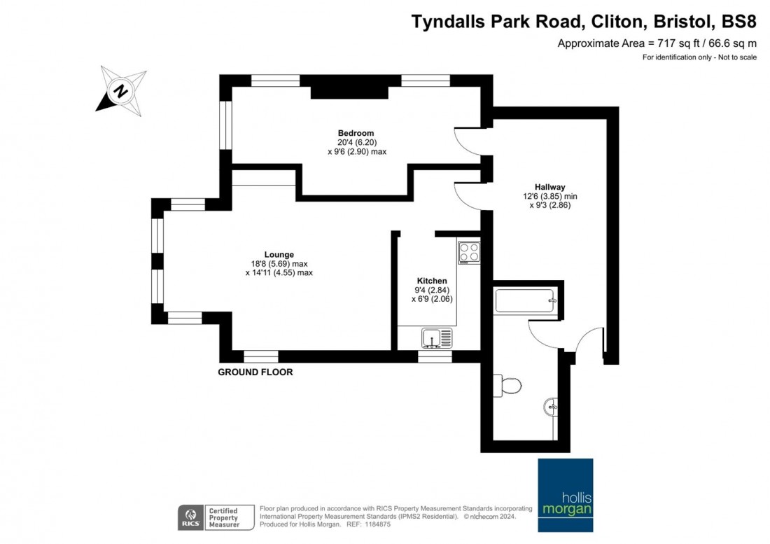 Floorplan for Tyndalls Park Road, Clifton