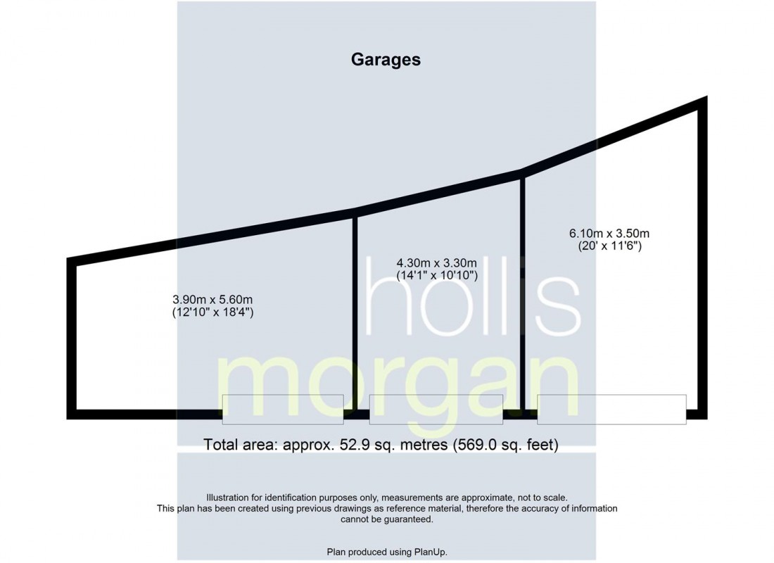 Floorplan for 3 NEW BUILD GARAGES | KINGSWOOD