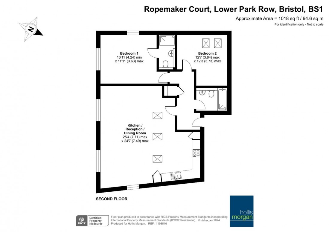 Floorplan for Lower Park Row, Bristol