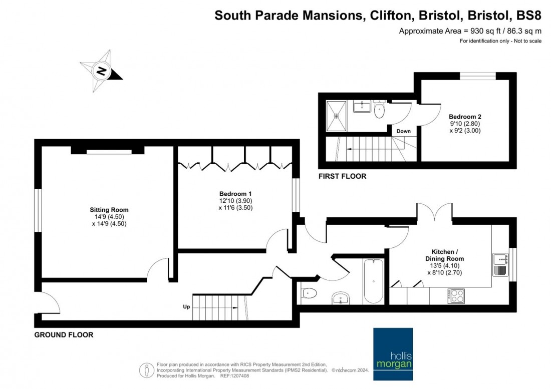 Floorplan for Oakfield Road, Clifton