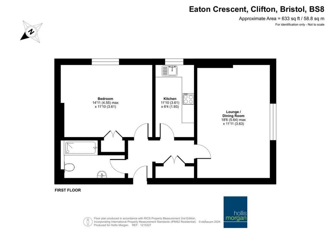 Floorplan for Eaton Crescent, Clifton