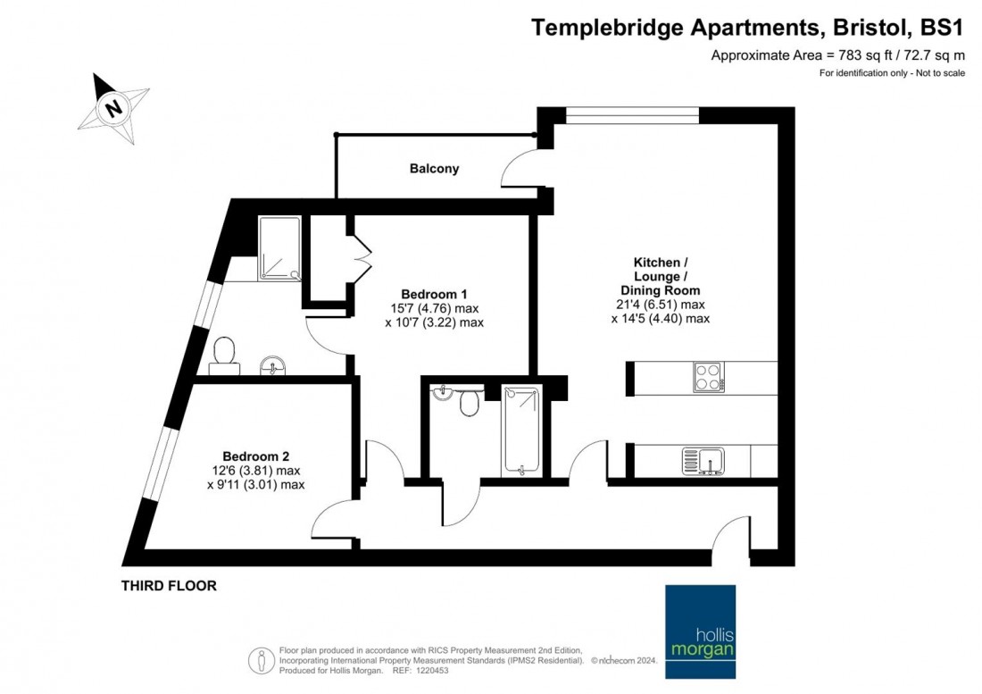 Floorplan for Temple Back, Redcliffe