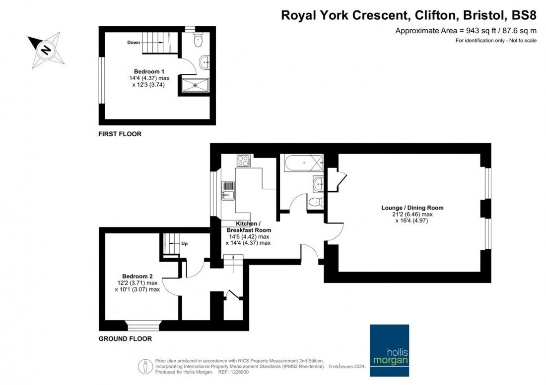 Floorplan for Royal York Crescent, Clifton