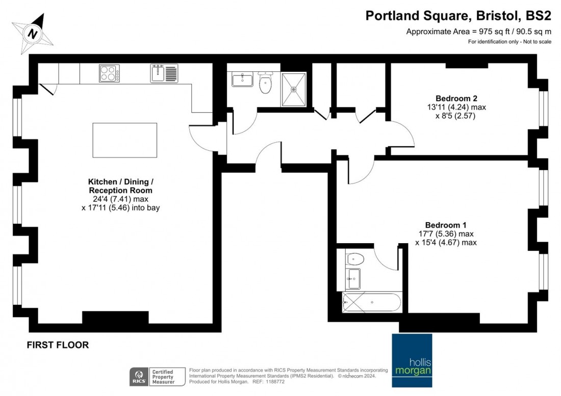 Floorplan for Portland Square, Bristol