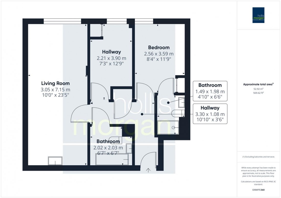 Floorplan for CITY CENTRE FLAT | NORFOLK HEIGHTS