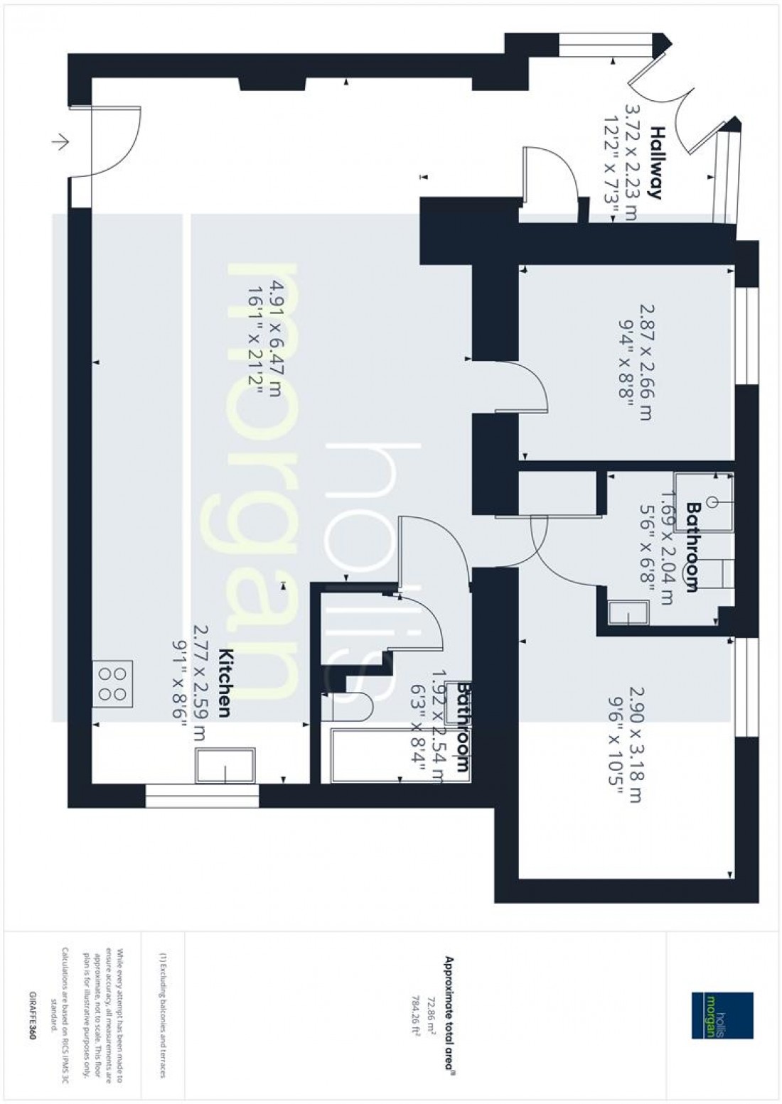 Floorplan for TENANTED FLAT | TWERTON