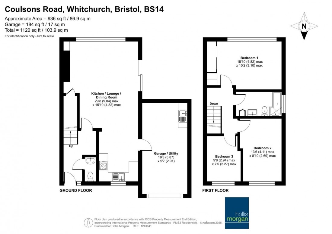 Floorplan for Coulsons Road, Whitchurch