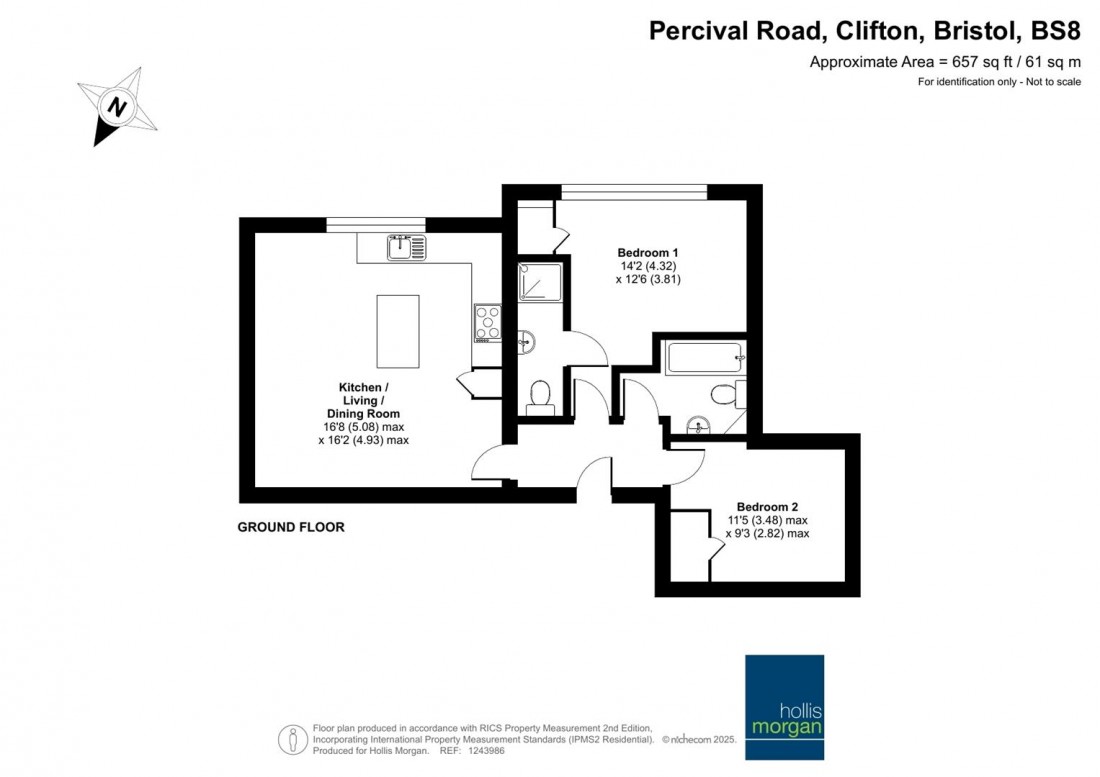 Floorplan for Percival Road, Clifton